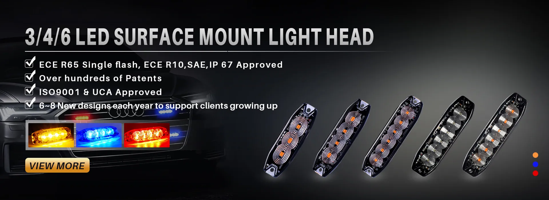LED Surface Mount Light Head